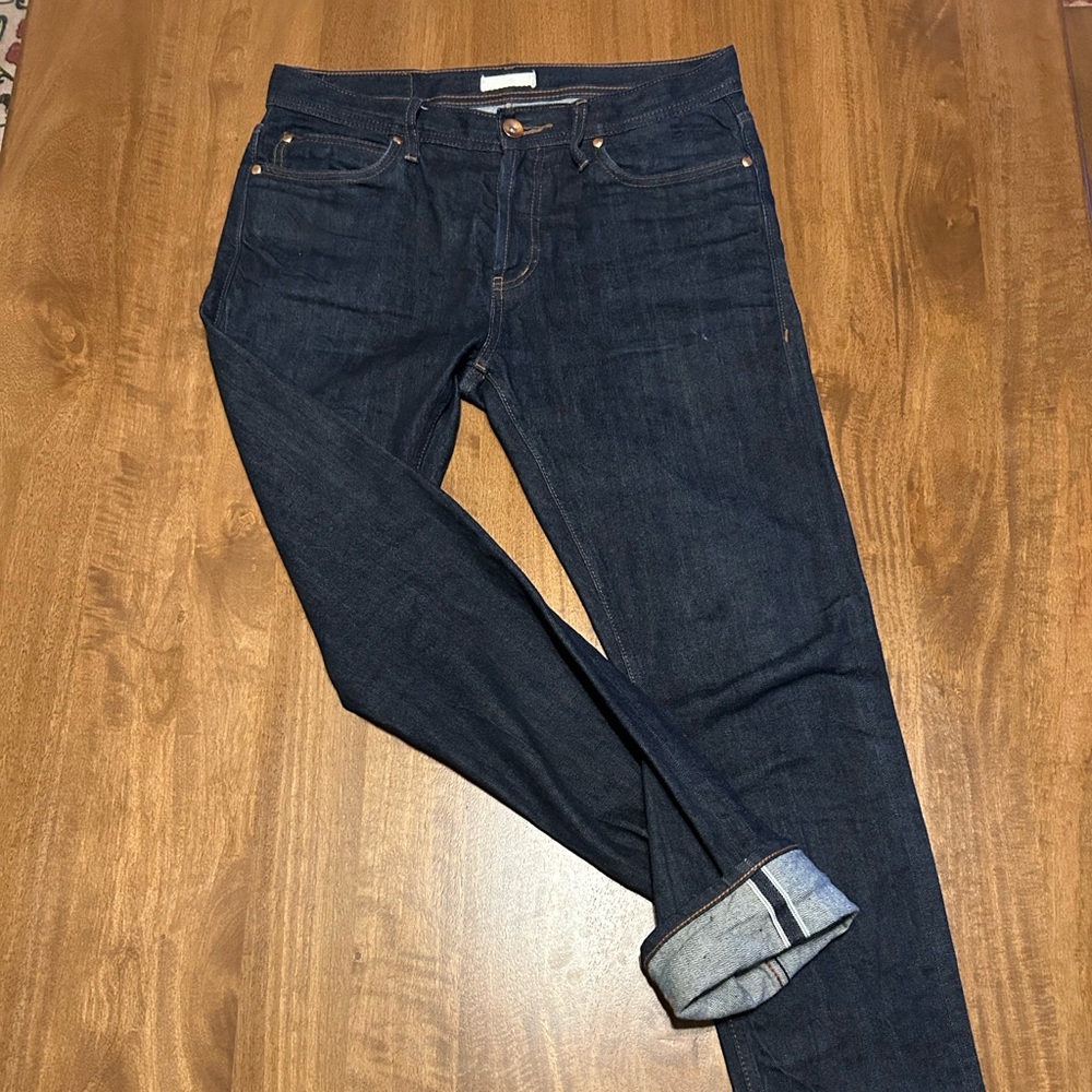 UB422 Unbranded Selvedge Tight Fit Actual Waist 33"x31.75”